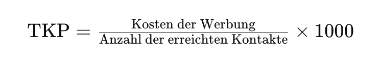 Grundformel TKP